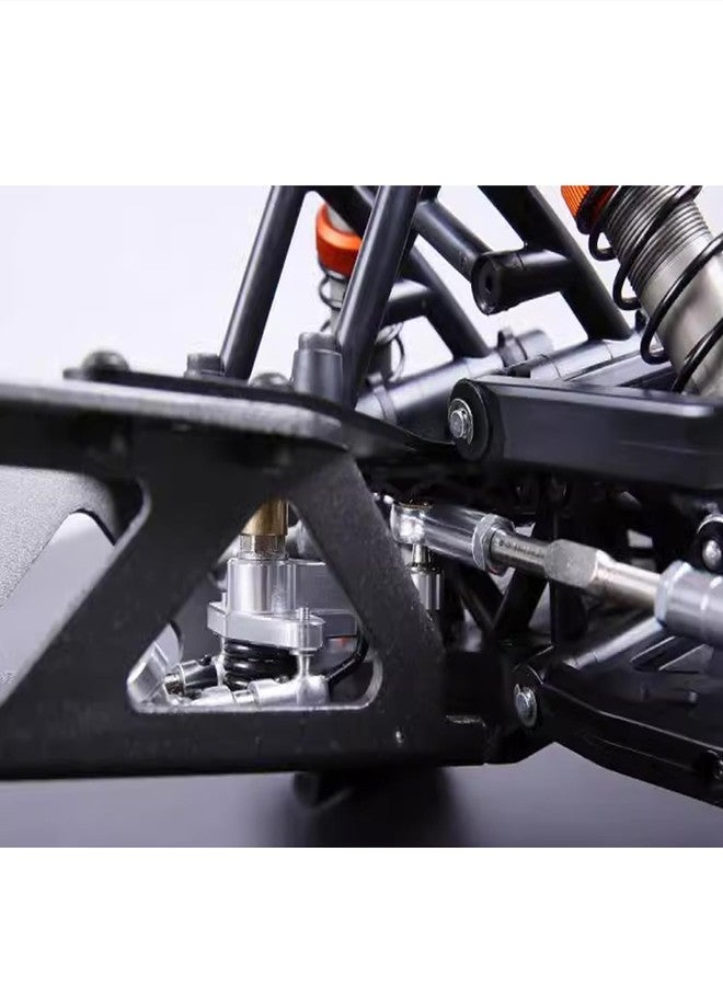 FLMLF Alloy CNC Symmetrical Steering with Equipment Warehouse Kit for 1/5 HPI ROFUN BAHA KM ROVAN Baja 5B 5T 5SC Rc Car Parts (Silver) - Image 2